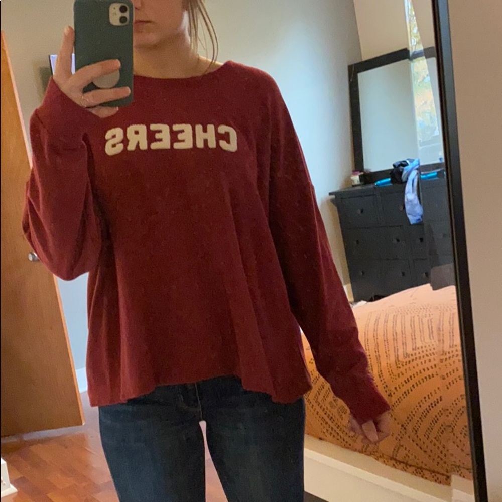 Cropped American Eagle Crewneck
